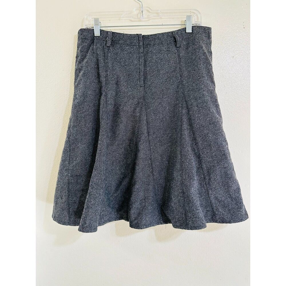 Divided by H&M Women's Wool Blend Gray Flared Miniskirt Size 10
